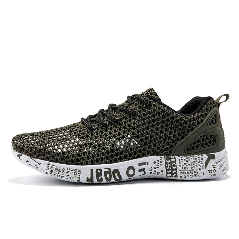 Sneakers for Men – Casual Board Shoes Thick Bottom Lace Up Breathable Mesh