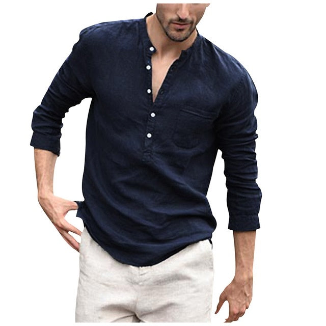 Button-Down vs Button Up Shirt – Men's Plaid Collar Slim Fit Top