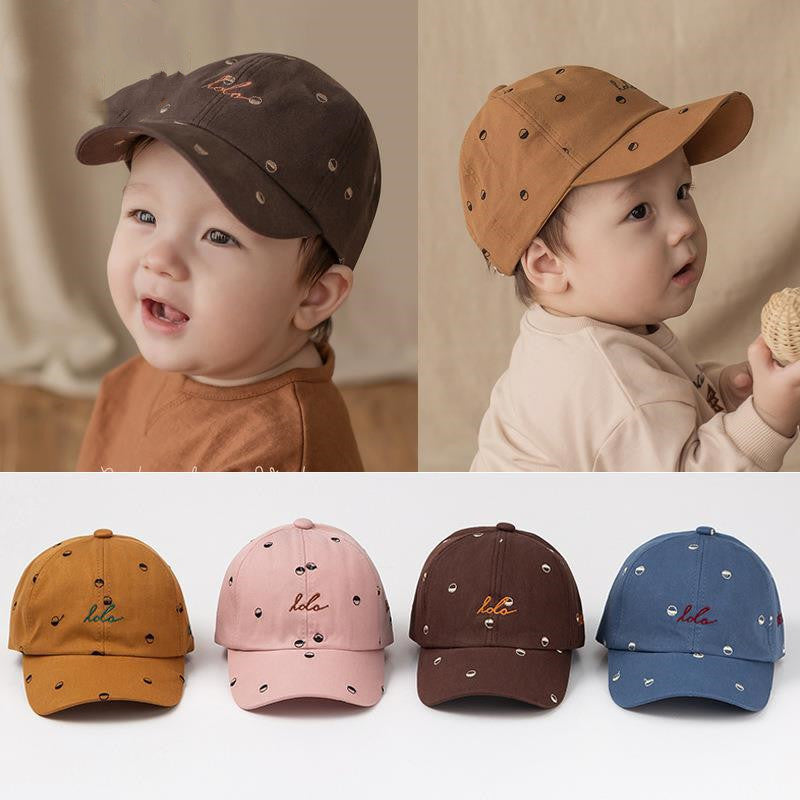 Kids Adjustable Baseball Cap Cotton – Soft Baby Hip-Hop Sun Hat Boys Girls