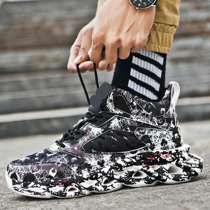Woman Trendy Shoes – Camouflage Sports Leisure Blade Sneakers Lace Up