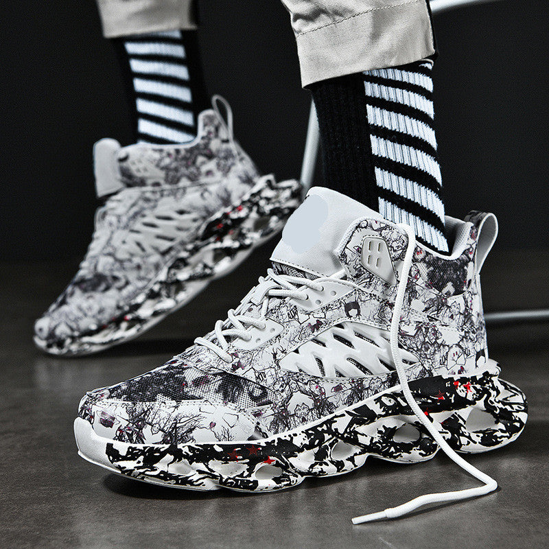 Woman Trendy Shoes – Camouflage Sports Leisure Blade Sneakers Lace Up