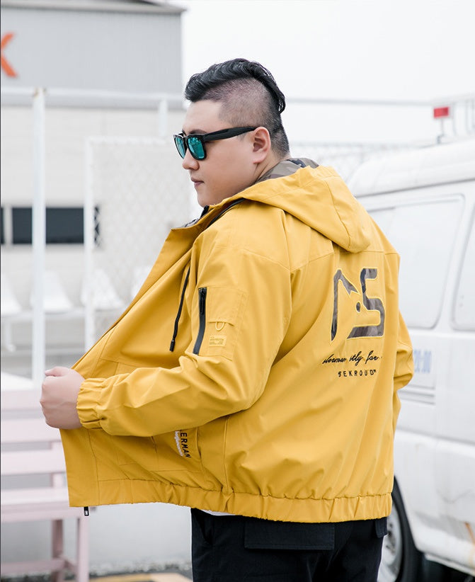 Men's Fashion Parka Bomber Jacket – Oversized Winter Coat for Men