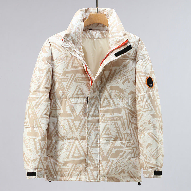 Men's Casual Thickened Down Jacket – White Duck Down Winter Coat