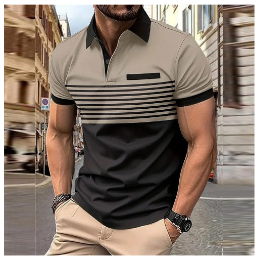 Striped Shirts Outfits – Casual Men's Striped Shirt with Chest Pocket