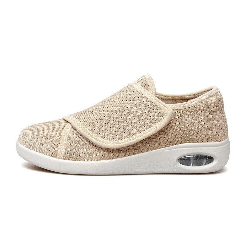 Breathable Mesh Anti-slip Wear-resistant Velcro Sneakers For Middle-aged And Elderly Sports Leisure