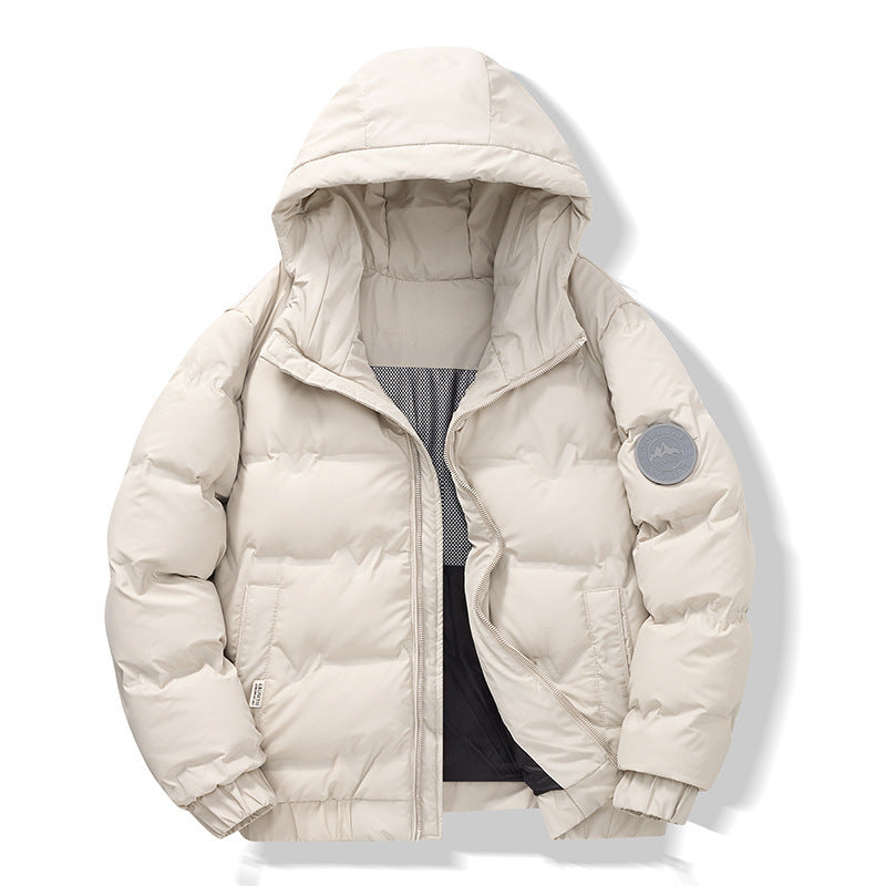 Men's Waterproof Jacket – Short Padded Winter Coat for Cold Weather