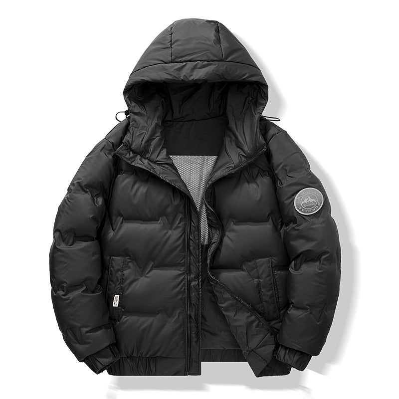Men's Waterproof Jacket – Short Padded Winter Coat for Cold Weather