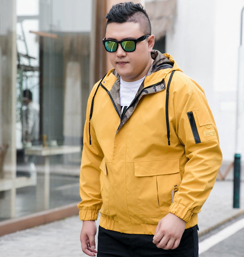 Men's Fashion Parka Bomber Jacket – Oversized Winter Coat for Men