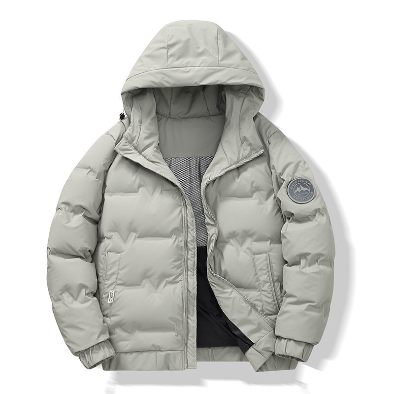 Men's Waterproof Jacket – Short Padded Winter Coat for Cold Weather
