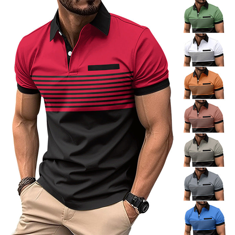 Striped Shirts Outfits – Casual Men's Striped Shirt with Chest Pocket